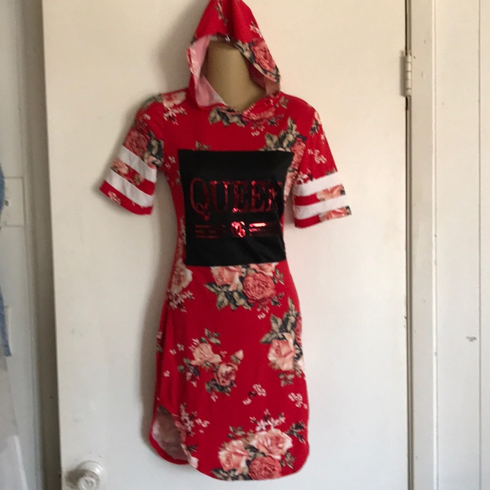 Minette Queen OG hoodie floral dress Sz S 4-6
